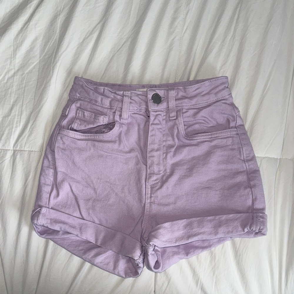 Cotton On High Waist Lilac Shorts